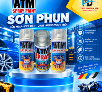 Sơn xịt ATM A10 Clear (màu bóng trong suốt) - ATM