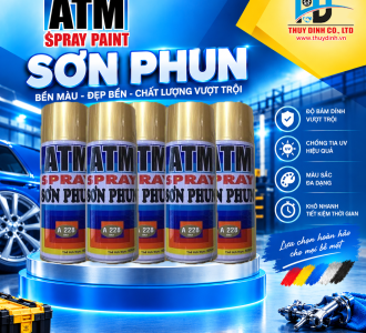 Sơn xịt ATM A228 Gold (màu vàng đồng / vàng kim) - ATM
