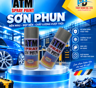 Sơn xịt ATM A300 Bright Silver (màu bạc sáng) - ATM