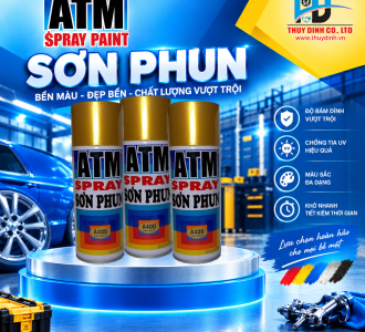 Sơn xịt ATM A400 Rich Gold (màu vàng đồng / vàng ánh kim) - ATM