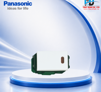 Công tắc B, 1 chiều, có đèn báo khi ON, 6A 250VAC - WEG5141SW - PANASONIC
