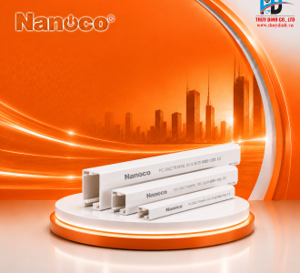 Nẹp luồn dây điện vuông 20x10mm - NNV1720 - NANOCO