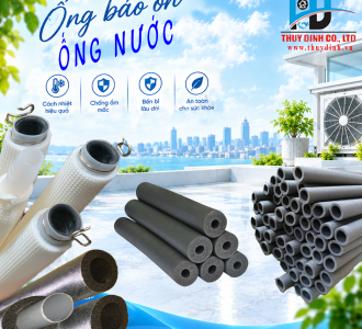 Ống Xám Bảo Ôn Ống Nước  Ø6 - Dày 10 (mm) - Cây 2m