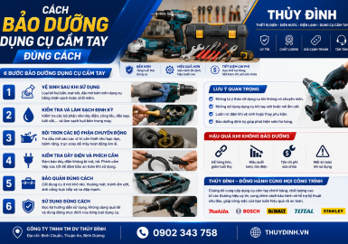 Cách Bảo Dưỡng Dụng Cụ Cầm Tay Đúng Cách Giúp Tăng Tuổi Thọ Và Hiệu Quả Sử Dụng