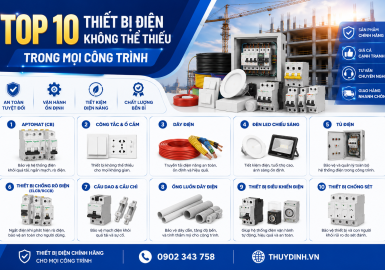 Top 10 Thiết Bị Điện Không Thể Thiếu Trong Mọi Công Trình