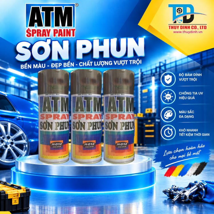 Sơn Xịt ATM H012 Honda Dream (Màu nho / nâu đỏ) - ATM