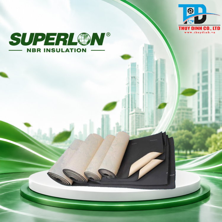 Cuộn cao su lưu hóa keo 51mm TK x 1.22m x 9.14m  - SUPERLON