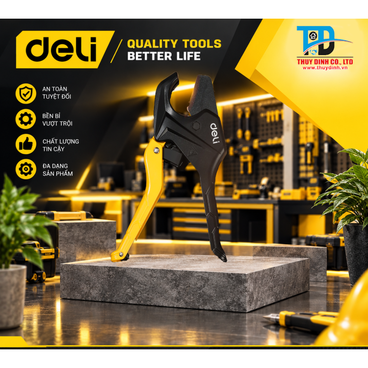 Dao (Kéo) Cắt Ống Nhựa - EDL2502 - DELI