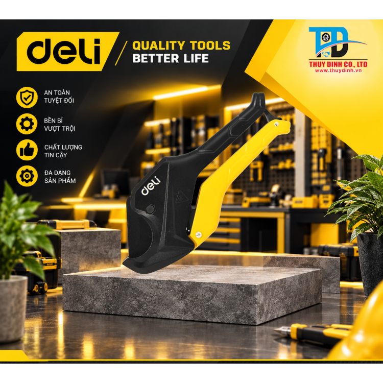 Dao (Kéo) Cắt Ống Nhựa - EDL2502 - DELI