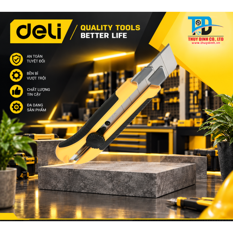 Dao rọc giấy hạng nặng - EDL0035 - DELI