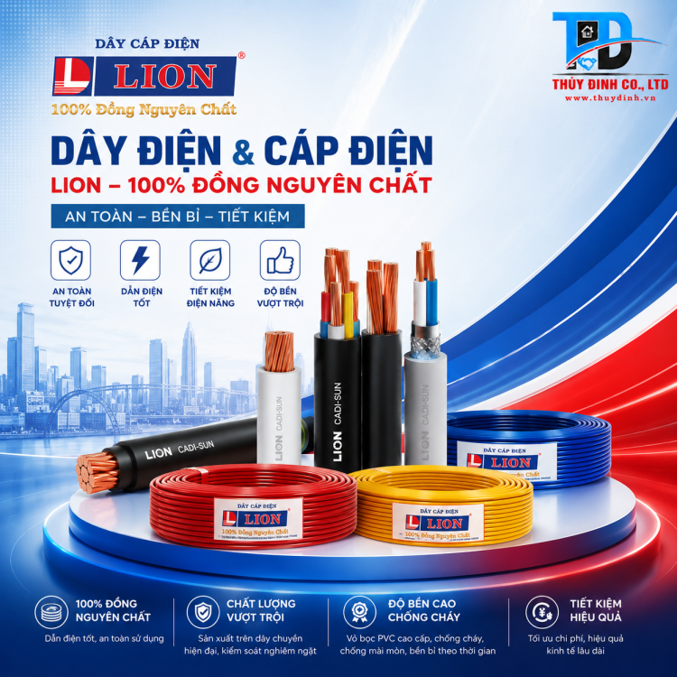 Dây điện đơn mềm 14mm2 - VCm-14 - 600V - LION