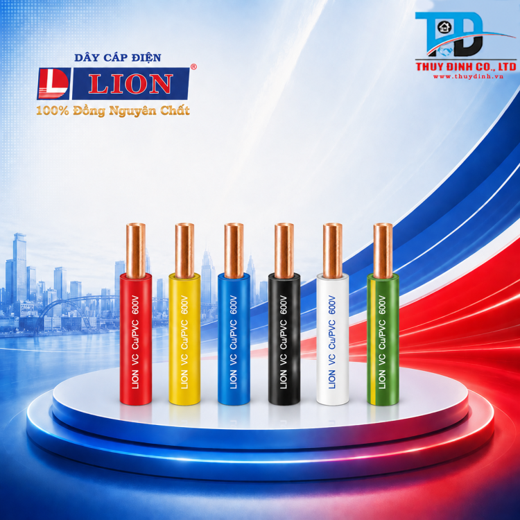 Dây điện đơn cứng 3mm2 - VC-3 (1x2.0)-600V - LION