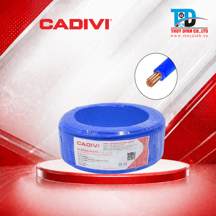Dây điện hạ thế 1,5mm2 CV-1,5-0,6/1kV - CADIVI