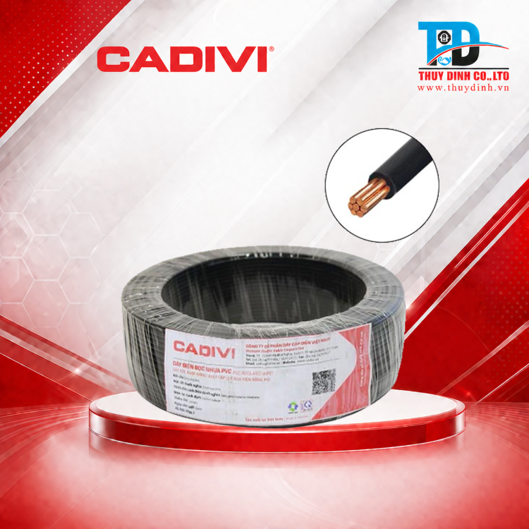 Dây điện hạ thế 1,5mm2 CV-1,5-0,6/1kV - CADIVI