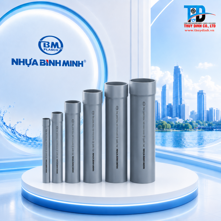 Ống nhựa uPVC D114x3.1mm PN6 - BÌNH MINH