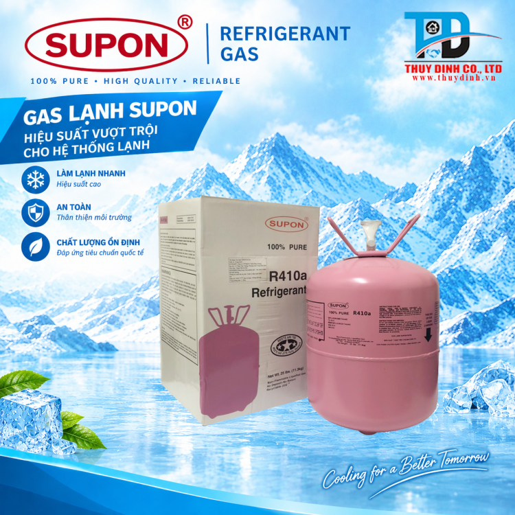 Gas Lạnh Điều Hòa R410a (Loại 11.3Kg) INDIA - SUPON