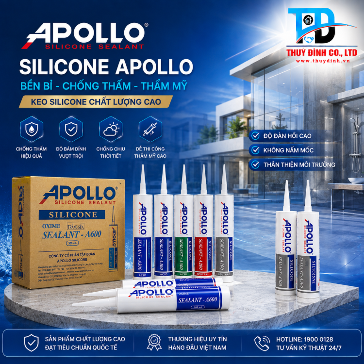 Keo silicone Sealant A300 (Vua keo kính) - APOLLO