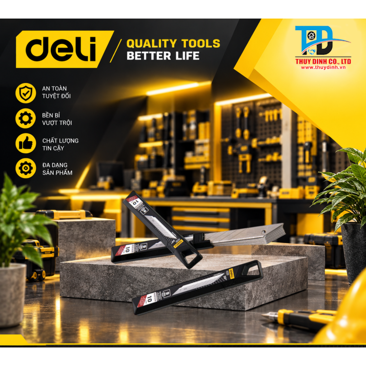 Lưỡi dao rọc giấy 30 độ - DP093A - DELI