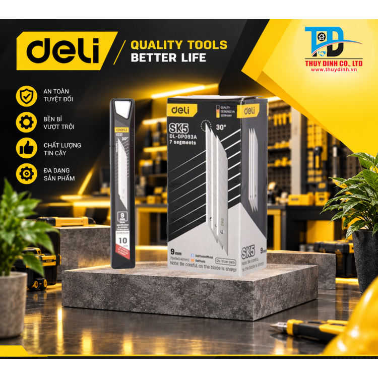 Lưỡi dao rọc giấy 30 độ - DP093A - DELI