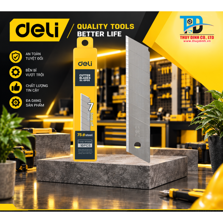 Lưỡi dao rọc giấy lớn - DP05A - DELI