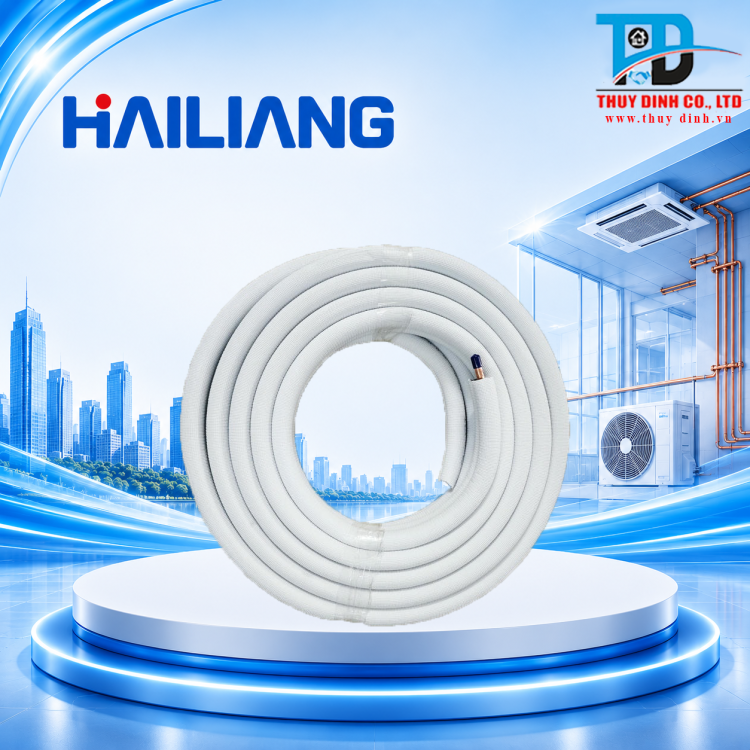 Ống Đồng Luồn Ống Gen 6.35+9.52 x0.61 (Cuộn 15m) - HAILIANG