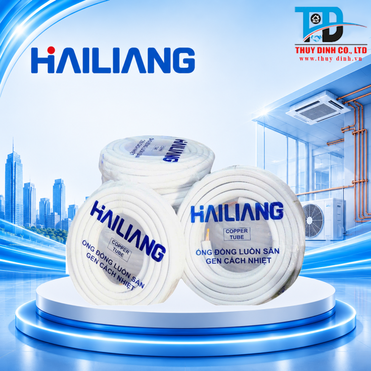 Ống Đồng Luồn Ống Gen 6.35+9.52 x0.71 (Cuộn 15m) - HAILIANG