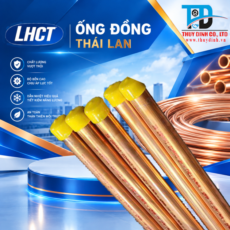 Ống Đồng Phi 34 (Cây 2,9m) - LHCT (THÁI LAN)