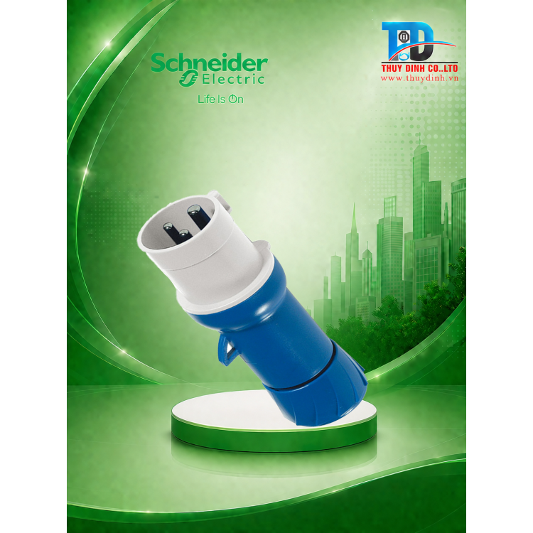 Phích Cắm Di Động 2P+E 230V 32A - PKE32M423 - Schneider