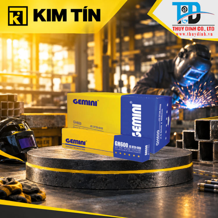 Que hàn đắp độ cứng cao 4.0mm Loại 5Kg (Gemini GH-600) - KIM TÍN