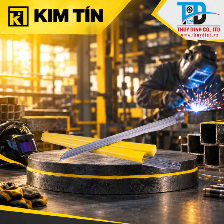 Que hàn TIG Inox 1.6mm Loại 5Kg (Gemini ER-316L-1.6) - KIM TÍN