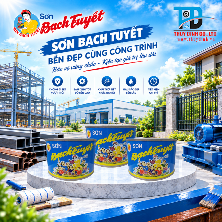 Sơn Lót Xám - Hộp 0,4Kg - SƠN BẠCH TUYẾT