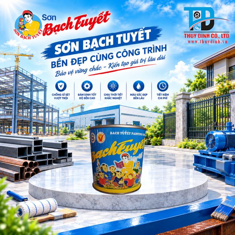 Sơn Lót Xám - Hộp 0,8Kg - SƠN BẠCH TUYẾT 