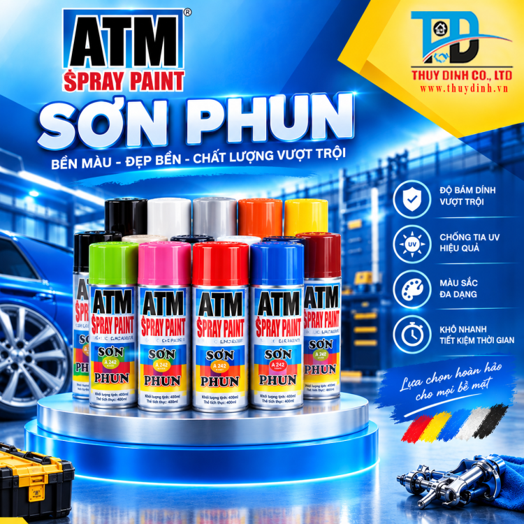 Sơn xịt ATM A265 Cocoa Brown (màu nâu ca cao / nâu socola) - ATM